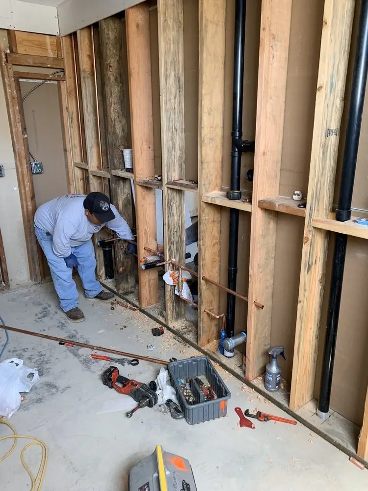 Commercial rough-in plumbing for Water Heater Replacement in Brackenville